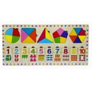 Encastre madera formas/ números