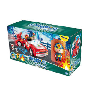 Pin y pon coche bombero,colección action.Medida de la caja:30cm x16cm