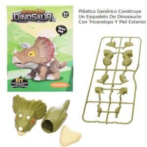 Dino para armar. Triceraptops Caja verde