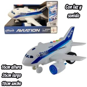 Avion con luz y sonido caja 720A