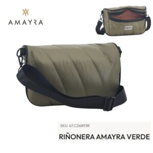 Cartera- Riñonera Amayra verde 933