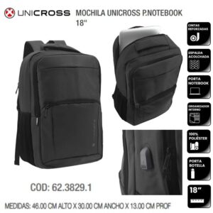 Mochila 18 pulgadas Unicross portanotebook 915