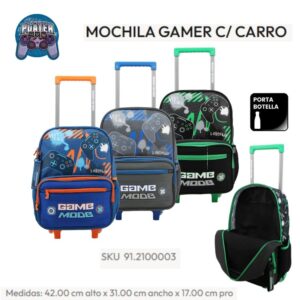 Mochila Carro 16 pulgadas Gamer 038