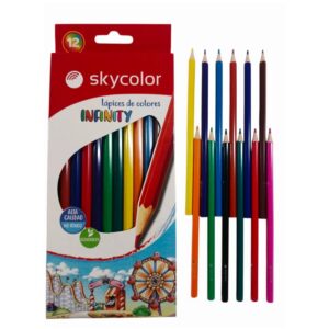 Lapices color x 12 largos Sky