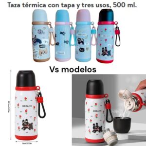 Botella termica 3 usos 500ml 758 vs motivos