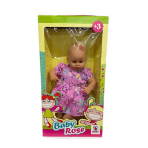 Muñeca Andrea bebe de 60 cm de goma y tela con ojos movibles