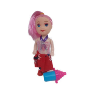 Muñeca mini 10cm con termo