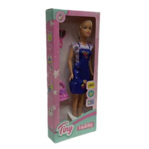 Muñeca tiny con accesorios.Caja:13×32.5cm