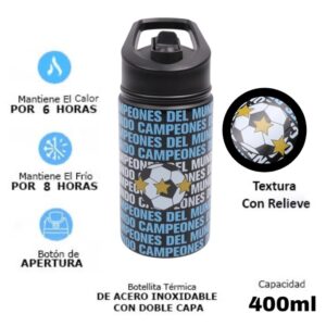 Botella Termica 400ml AFA Argentina