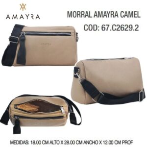 Cartera Amayra Camel 924. Tare bolsa de friselina.