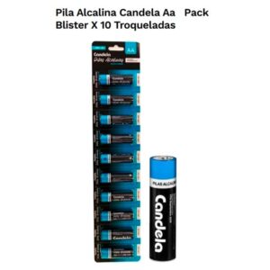 Pilas alcalinas AA Candela
