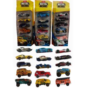 Set autos x 5 Metal machines