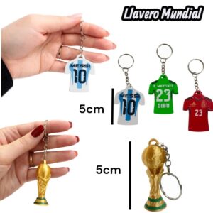 Llavero copa mundial y camiseta argentina 10/23