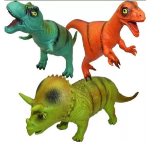 Dinosaurio goma 40cm de largo
