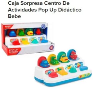 Centro actividades didactico. Botones sorpresa. 007. Estimula la motricidad y los sentidos