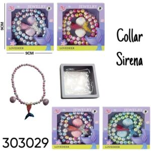 Collar Sirena (303029) Se vende por caja cerrada (12 unid) precio unitario