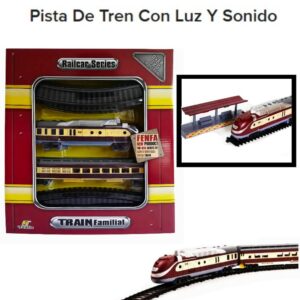 Tren caja 1601. Con luz y sonido. 12 piezas, 103.5 cm diametro