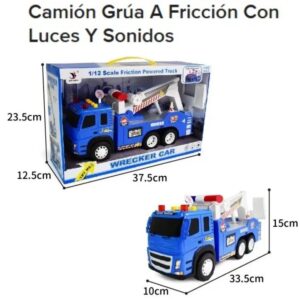 Camion Grua a escala 1.12 con luces y sonidos 1188-39