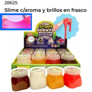 Slime frasco 5cm con aroma y brillo (28625)