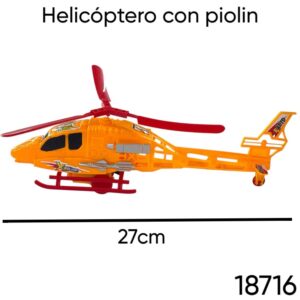 Helicoptero a piolin, mueve las helices. (18716)