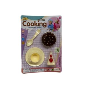 Set comida galletita c/accesorios 21X15cm