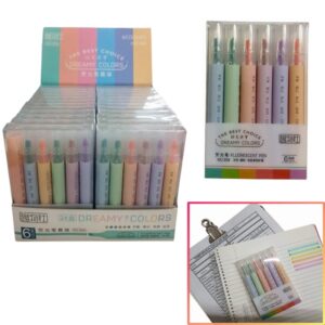 Resaltador x 6 Pastel 934