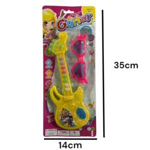 Guitarra  musical  y  lentes en blister (14171)