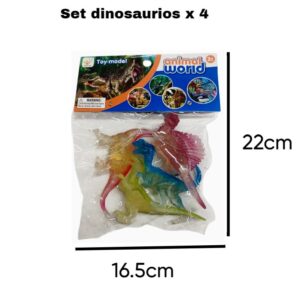 Set dinosaurios x 4 186