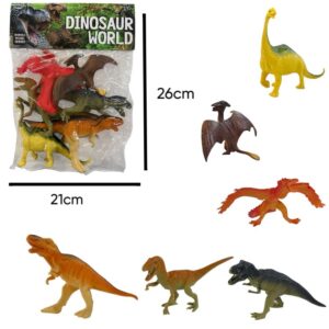Set dinosaurio bolsa X6.13905