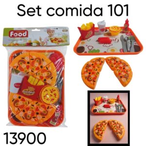 Set comida rapida con abrojo y con bandera 101 (13900)