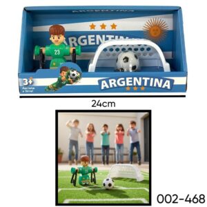 Muñeco pateador arquero con arco copa mundial Argentina 2604. (002-468)