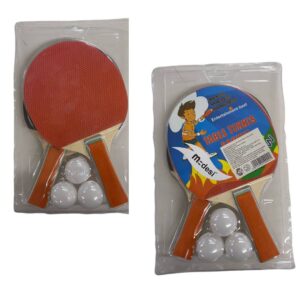 Paleta ping ping con 3 pelotas desi blister 20x30cm