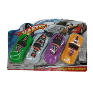 Set de 4 autos plásticos de 9cm