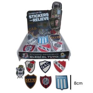 Sticker con relieve premiun escudos
