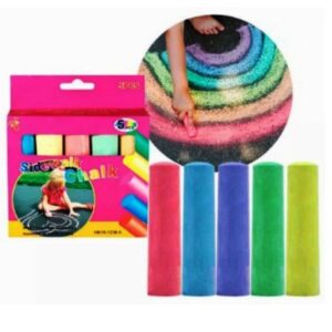 Caja de tizas jumbo 5 colores.