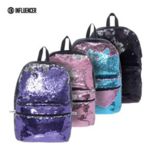 Mochila 16.5 pulgadas influencer,lentejuelas reversibles