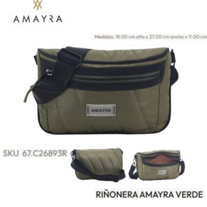 Cartera- Riñonera Amayra verde 933