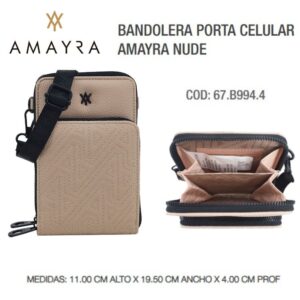 Bandolera portacelular 828 Nude