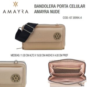 Bandolera portacelular 443 Nude