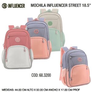 Mochila 18 pulgadas Influencer Street
