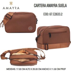Cartera Amayra Suela 327. Trae bolsa de friselina