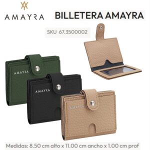 Billetera Amayra 027. Tarjetero