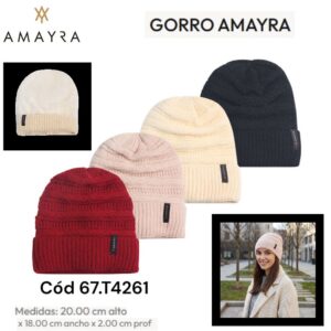 Gorro Amayra 004 con peluche dentro