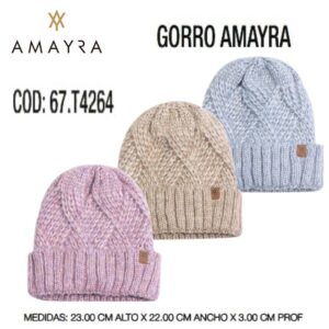 Gorro Amayra 001, con plush dentro