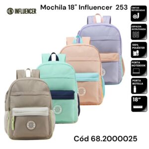 Mochila 18 pulgadas Influencer 253