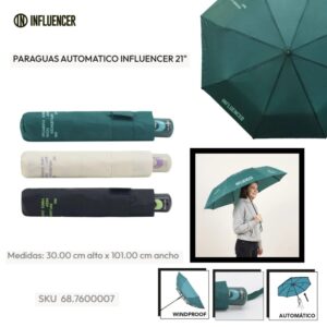 Paraguas corto automatico Influencer 078