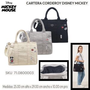 Cartera Corderoy Mickey (71.08003)