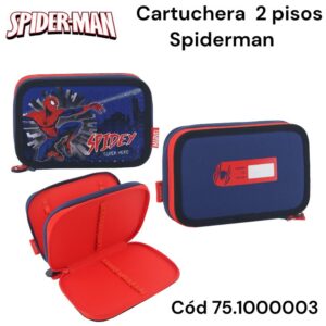 Cartuchera 2 pisos Spiderman 034
