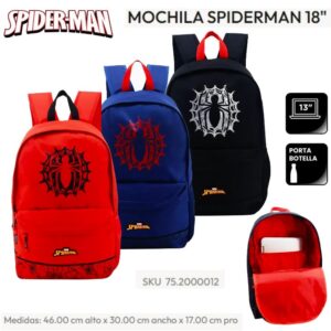 Mochila 18 pulgadas Spiderman 123