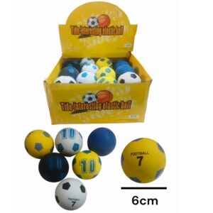 Pelota saltarina 6cm futbol Argentina  fraccionada  x 6 unidades)
